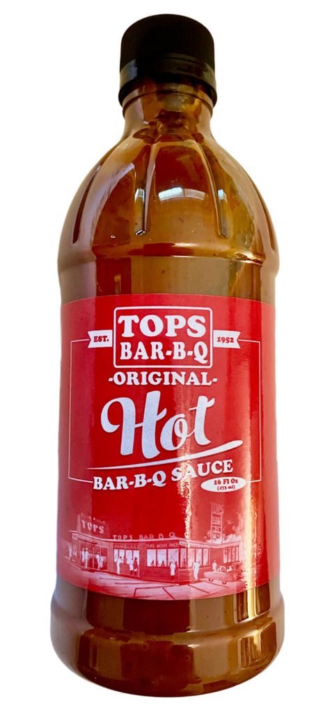 Tops Bar B Q Memphis Hot Bar B Q Sauce 16oz